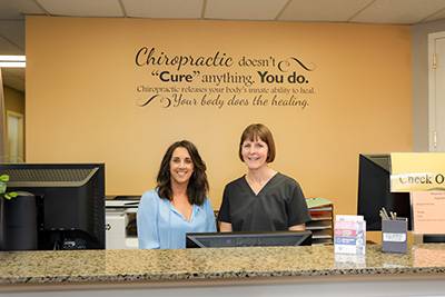 Chiropractor Alamo CA Kari Figone & Chiropractic Assistant Jill Contact Us